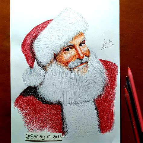 Santa Claus Drawing Pic Rpics