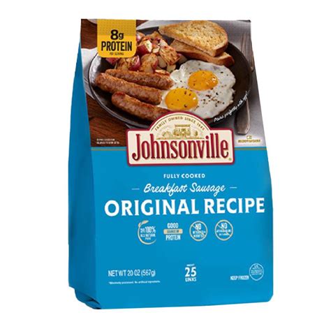 Johnsonville Frozen Pork Breakfast Sausage Links Shop Sausages Hot