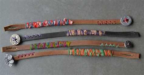 I can't get enough of these THICK. Leather strips that I got at Michael ...