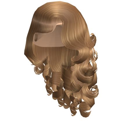 Blonde Side Part Lush Curls Roblox