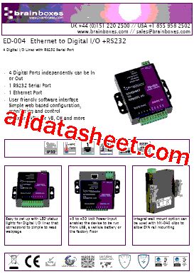 ED-004 Datasheet(PDF) - Black Box Registered Trademark