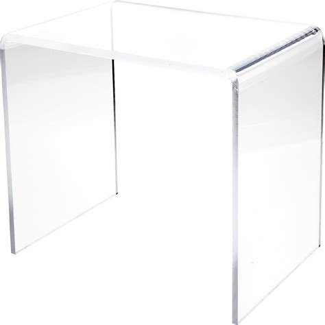 Plymor Clear Acrylic Rectangular Display Riser Inch Height X