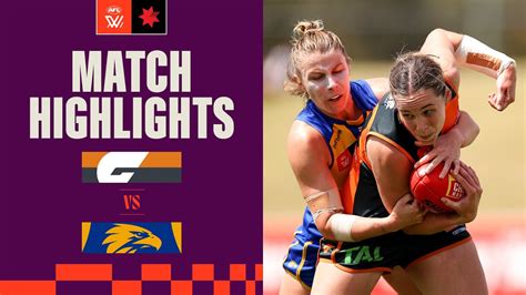 Gws Giants V West Coast Highlights Round 6 2023 Aflw Youtube