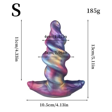 Spiral Silicone Alien Anal Plug Q506139 CHASTITYGO