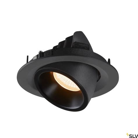 Shop SLV NUMINOS GIMBLE M Black Recessed Ceiling Light 2700K 20 1005921