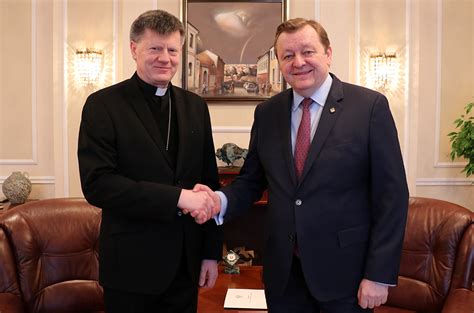 Minister Of Foreign Affairs Of Belarus S Aleinik Meets The Apostolic