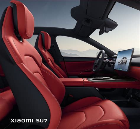 The spectacular, technology-packed interior of the Xiaomi SU7 electric car