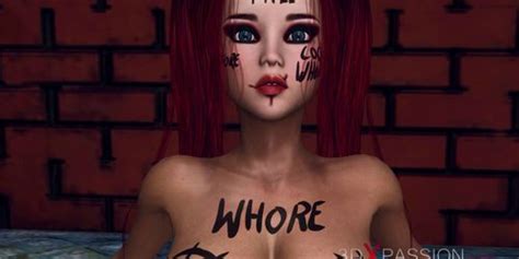 3DXPASSION Beautiful Hot Shemale Fucks Schoolgirl Whore In The Basement Tnaflix