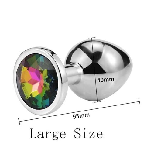 Sextoy Plug Anal Sex Toys Acier Inoxydable Lisse Acier Godemichet Anal Queue Cristal Bijoux Sex