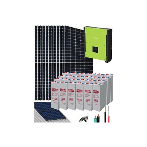 Kit Solar Fotovoltaico Aislada W V Whdia Tecsol Energy