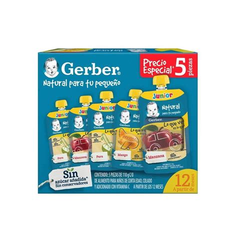 Alimento Para Ni Os Gerber A Partir De Los Meses Varios Sabores