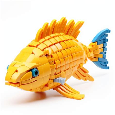 Premium Photo Lego Fish Full Body Isolated On White Background