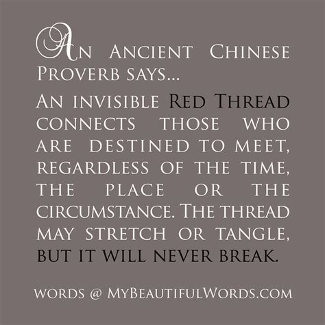 My Beautiful Words.: The Red Thread...