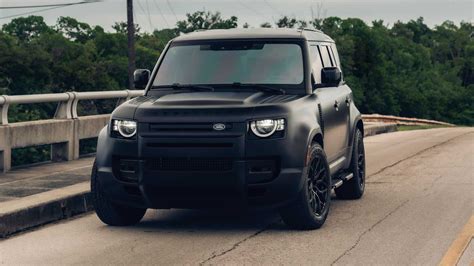 Land Rover Defender Murdered Out With Matte Black Wrap, New Wheels