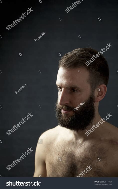 Shirtless Bearded Good Looking Man Naked Stock Photo Edit Now 562514464 Shutterstock