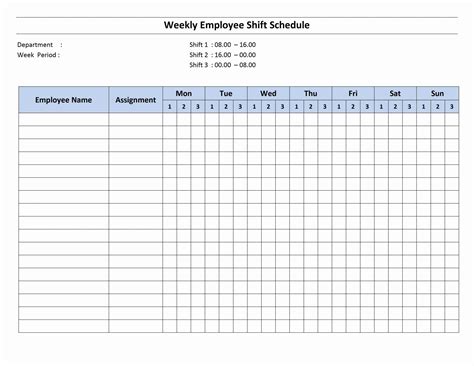 Free monthly employee schedule template elegant free monthly work schedule template