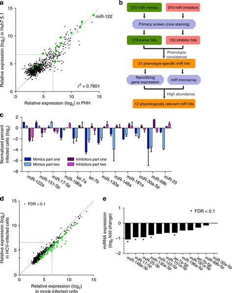 Hcv Infection Downregulates Mirna Expression Landscape A Mirna Download Scientific Diagram