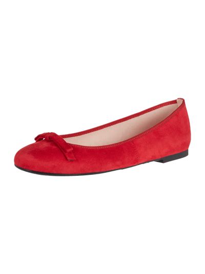 Pretty Ballerinas Ballerinas Aus Echtem Veloursleder Rot Online Kaufen