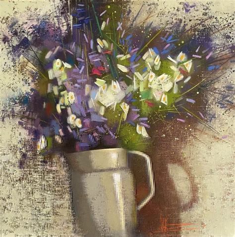 Купити картину «Романтика літа» з квітами, олійними фарбами на полотні ...