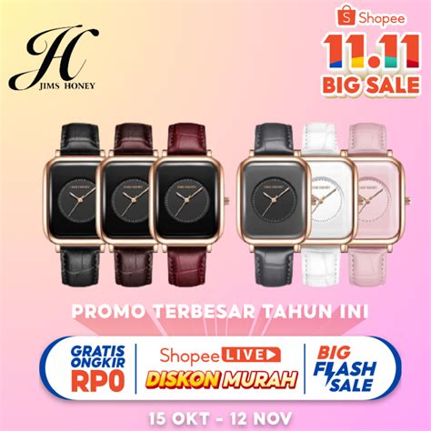 Jual Jam Tangan Wanita JHW 19 JIMS HONEY Real Pic Cod Anti Air