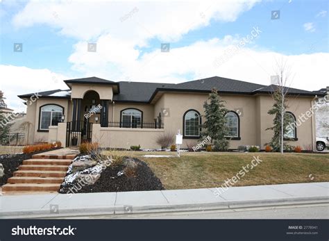 Beautiful Cream Colored Stucco House Stock Photo 2778941 Shutterstock