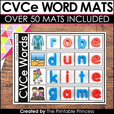Printable Cvce Word List Printable Word Searches