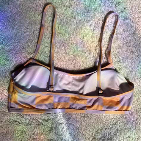 Orange And Purple Ripcurl Bikini Top Size Small Depop