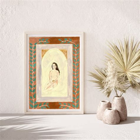 Naked Woman Art Print Etsy