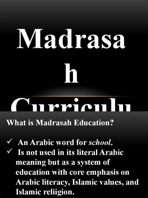 Madrasah Education | PDF | Teachers | Schools