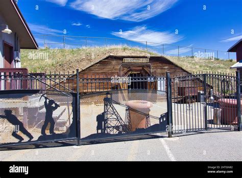Steel Sculptures Outside The Berkeley Pit Copper Mine In Butte Montana