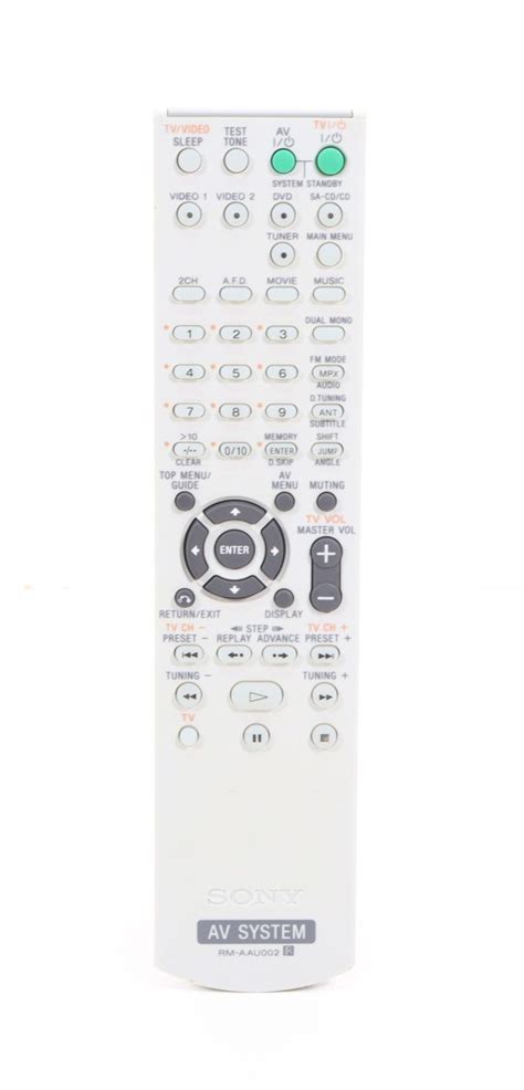 Sony RM-AAU002 Remote Control for Receiver HTD-710SF and More ...