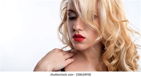 Portrait Passionate Sexual Blonde Studio Stock Photo Edit Now