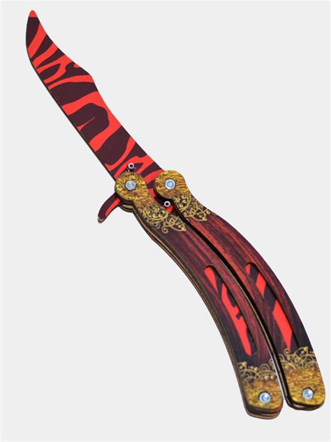 Нож бабочка CS GO, деревянный, учебный купить по цене 9 ₽ в интернет ...