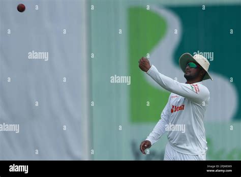 Shakib Al Hasan During The Alone Test Match Between Bangladesh And