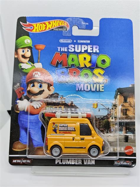 Hot Wheels Premium THE SUPER MARIO BROS MOVIE PLUMBER VAN Hobbies Toys Toys Games On