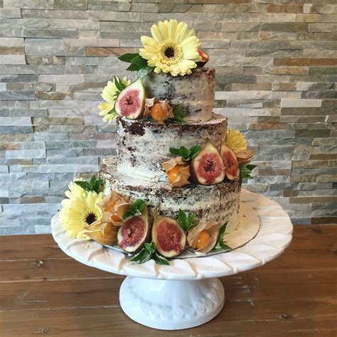 Physalis And Fig Decorated Naked Cake By Thecakecrumb Co Uk Naked Cake Wedding Cakes Cake