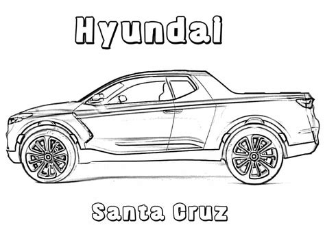 Genç Adam Ve Hyundai Arabası Boyama Sayfası Boyama Online