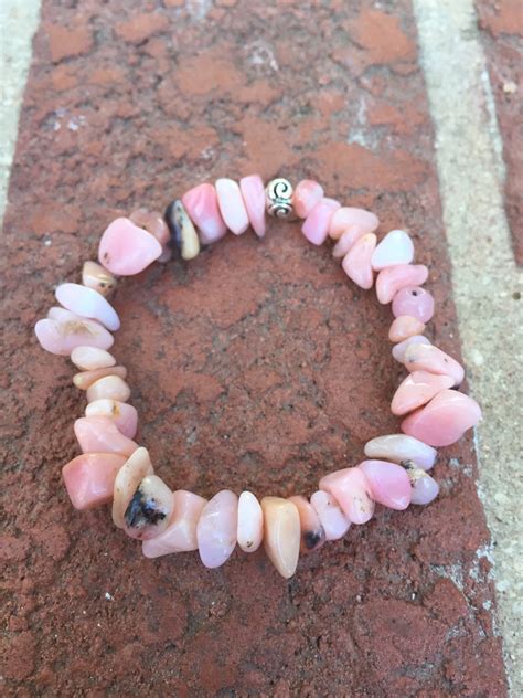 Peruvian Pink Opal Bracelet Peruvian Pink Opal Pink Opal Pink