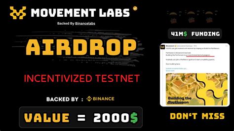 Movement Labs Incentivized Testnet Airdrop Live YouTube