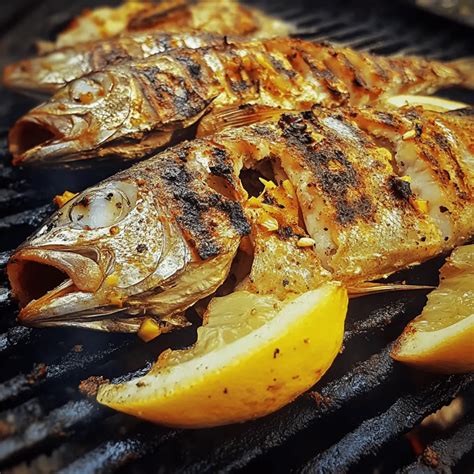 bbq grilled fish  lemon  juicy flavor packed bites
