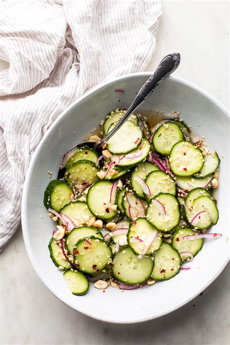 Sweet And Tangy Thai Cucumber Salad Recipe Little Spice Jar