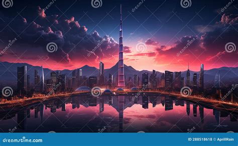 Background Of The Future 2024 Year Of Technology City Development