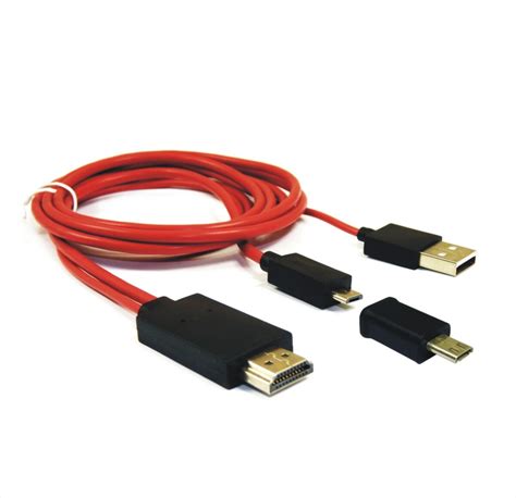 przewód MHL (Mobile High-Definition Link) micro USB - HDMI 1,80 m MHL ...