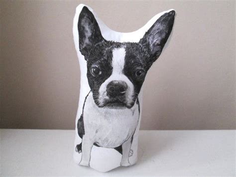 Boston Terrier Dog Shaped Pillow Stuffed Animal For Dog Lovers Throw