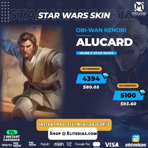 INSTANT Mobile Legends Star Wars Phase 2 Alucard Obi Wan Kenobi