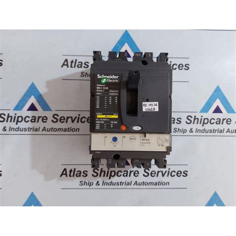 SCHNEIDER ELECTRIC COMPACT NSX 100B ADJUSTABLE CIRCUIT BREAKER| Atlas ...