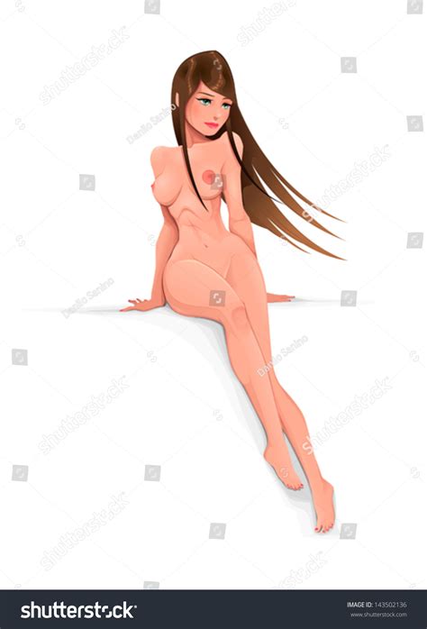 Naked Woman Vector Illustration Isolated Objects Stock Vector Royalty Free