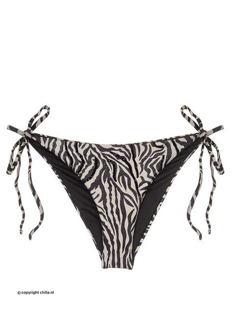 Bikini Zebra Print Shiny Van Mystical Swimwear Maat Broekje Xl Maat Topje S