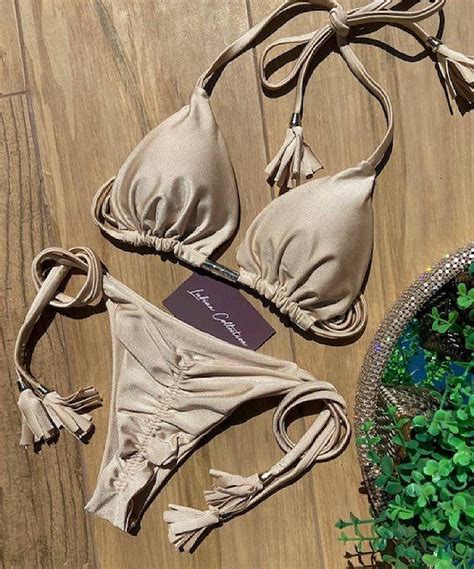 Biquíni Santorini Nude Luxury Collection Empina Bumbum Coconut Beachwear Store Desenvolvemos