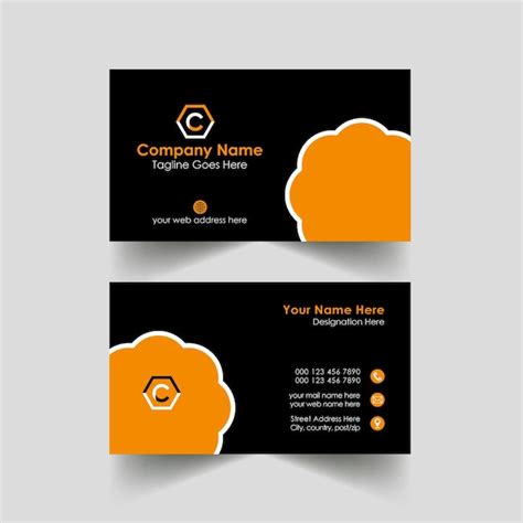Premium Vector Business Card Modern Design Professional Idea